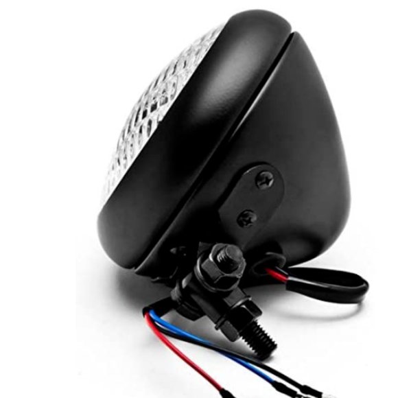 5" Motorcycle Black Headlight Universal Bottom Mount - Picture 6 of 6